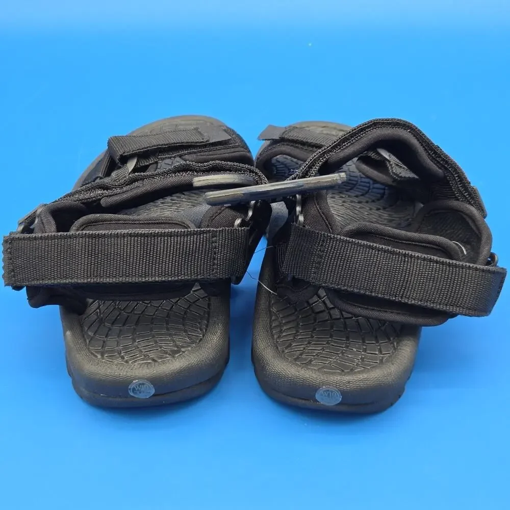 Gurkee’s Sport Sandals Mens 8 Black Water Hiking Adjustable Strap NWT
